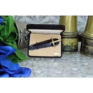 Vintage Foster Goldtone Sword Toothpick with box and sleeve